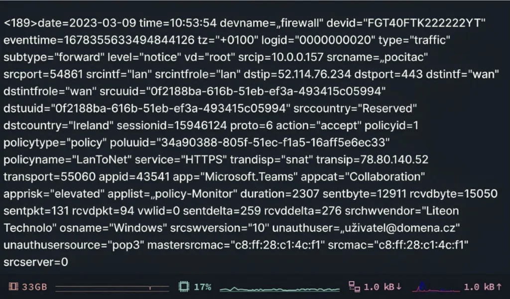 raw syslog format example